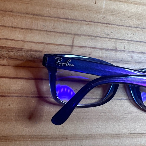 Purple Ray Bans Stylish Eyeglasses - Picture 7 of 16